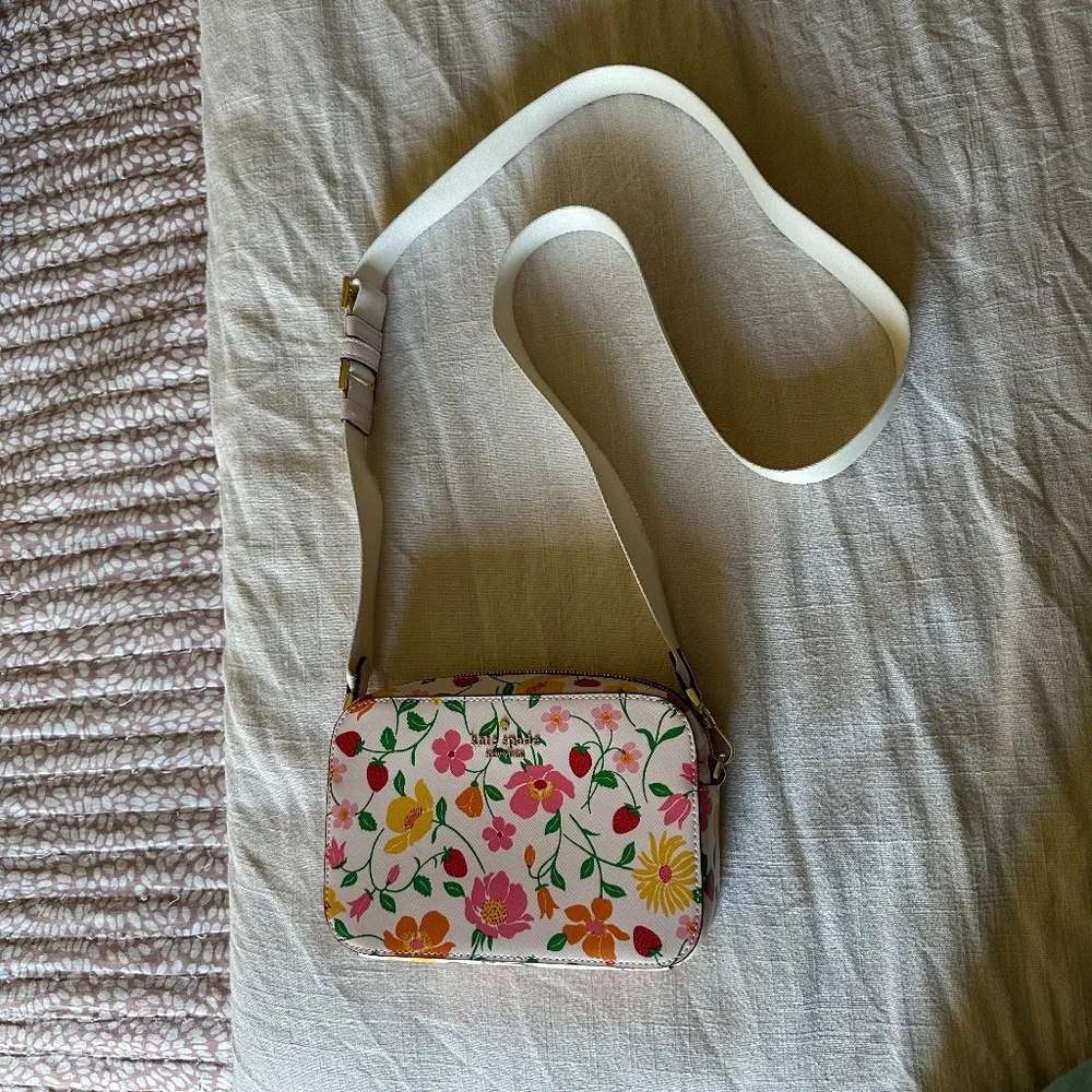Kate Spade Floral Crossbody Bag - Pink, Orange, Yellow, Green - Picture 8 of 8